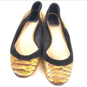Christian Dior Snakeskin Flats
